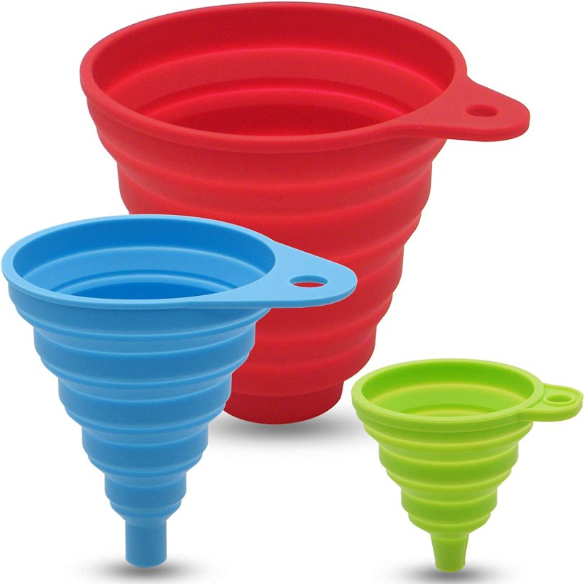 Collapsible Silicone Funnels
